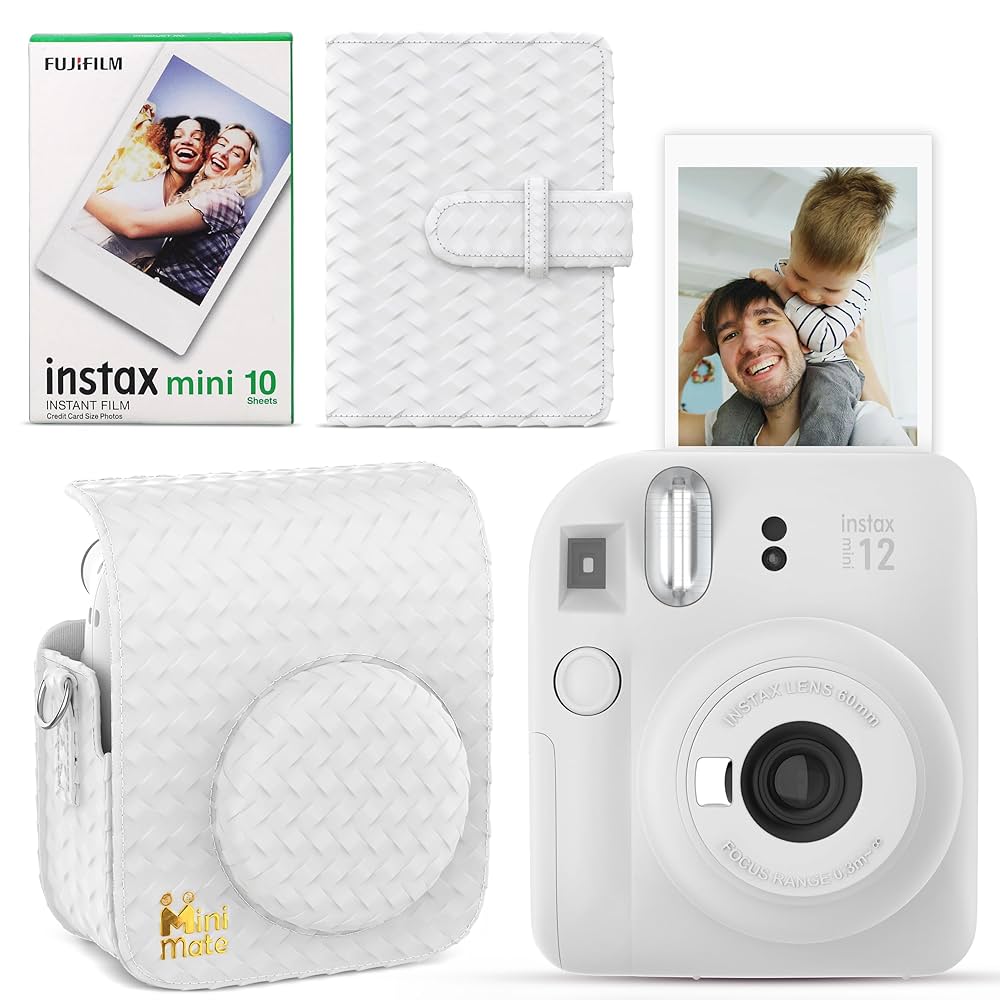 Amazon | Fujifilm Instax Mini 12 インスタントカメラ クレイ